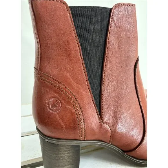 New NO Box Casta Tynt Rust Side Zip Gusset Heel Ankle Boots #1060 EU 41 - Picture 4 of 7